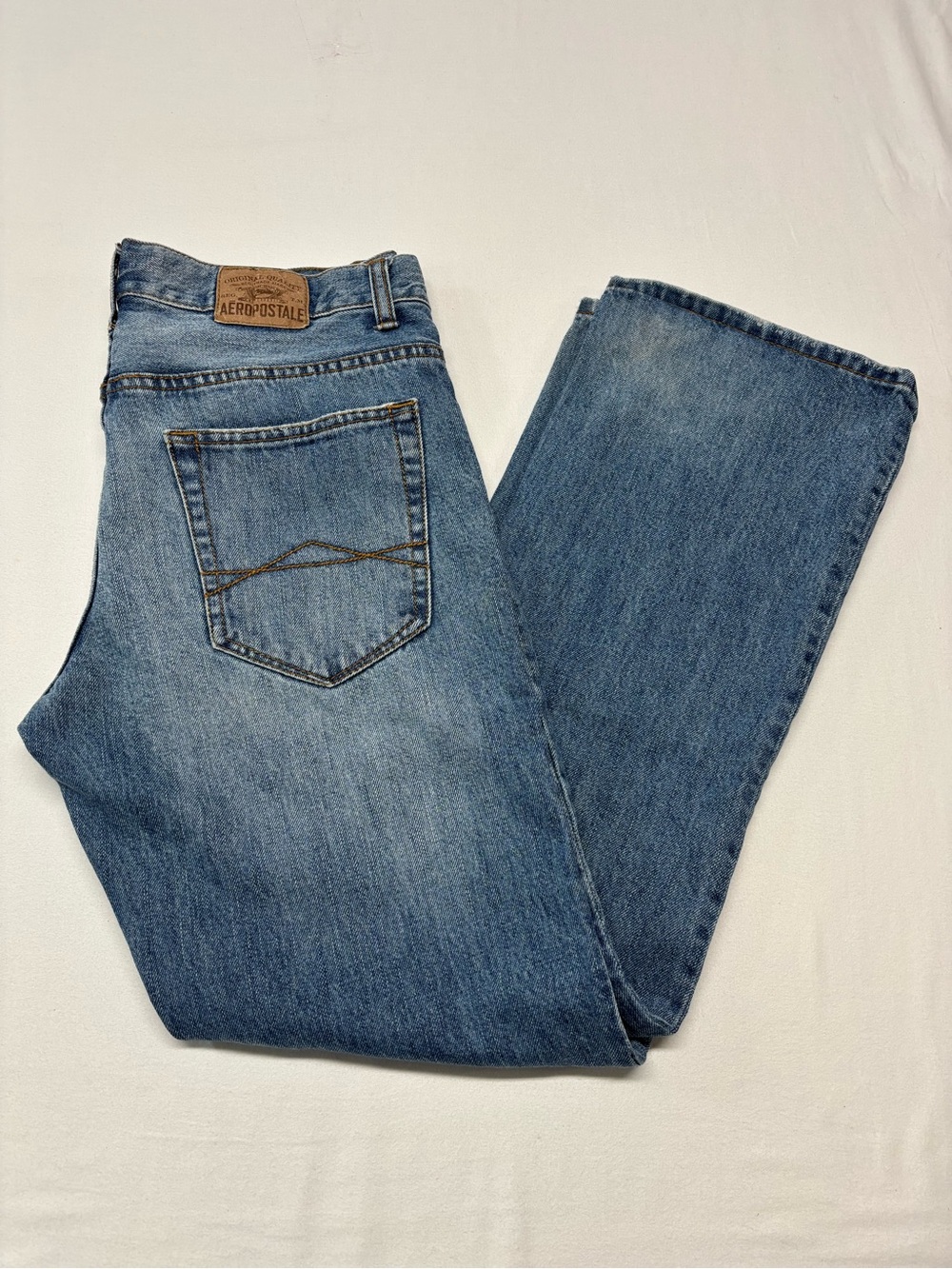 Aeropostale Men's Light Blue Bootcut Jeans Sz 32/32 everyday casual work 404